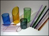 Glasrohre aus farbigem Borosilikatglas fr die Kunstglasblserei